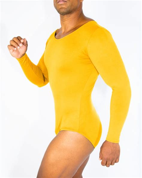 Baby, we like your body…suits. Gold Long Sleeve Scoop Neck Leotard Style# 5002 | We Love Colors