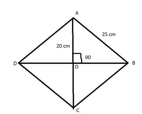 This geometry video tutorial explains how to calculate the area of a rhombus using side lengths and diagonals based on a simple. The perimeter of a rhombus is 100 cm and one of its ...