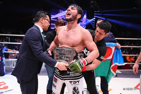 Rizin upcoming events will feature the opening round of the bantamweight. 【RIZIN】ライト級GP王者ムサエフの賞金未払い報道に高田延彦「嘘であってくれ。俺個人の人脈で事実を絶対に確認する」 - ゴング格闘技