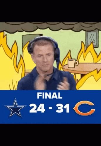 Fue hasta que se subió leer más: Dallas Cowboys Lose GIF - DallasCowboys Lose ThisIsFine - Discover & Share GIFs