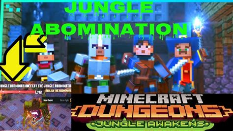 Jun 04, 2021 · furthermore, a mere 419,311,294,165 blocks have been walked during minecraft dungeons' first year, and with the release of the game's hidden depths dlc last week, we suspect there will be many. Minecraft Dungeons Jungle Awakens DLC | Jungle Abomination ...