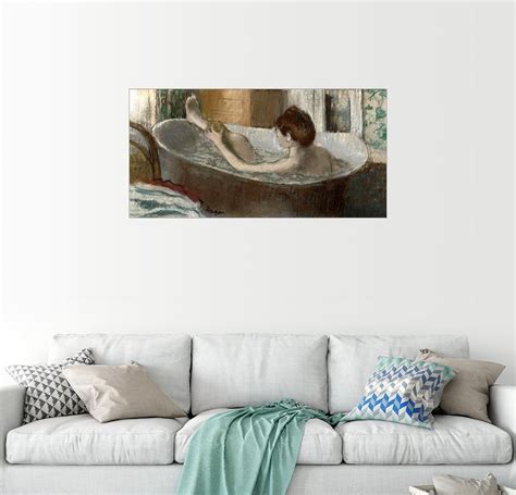 Ein guter moment für die fotografie. Posterlounge Wandbild, Premium-Poster Frau in der ...