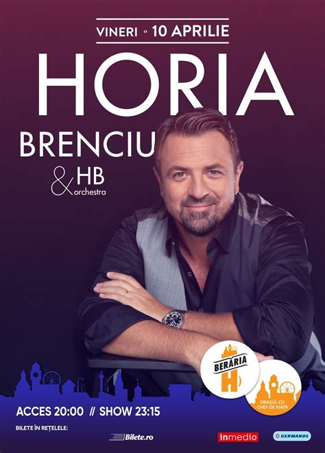 Horia brenciu vrea o casă plină de copii! Concert Horia Brenciu & HB Orchestra - 10 apr 2020 ANULAT