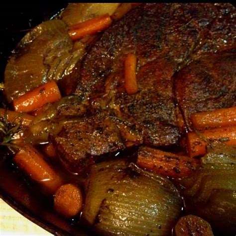 Pour beef broth into pot to cover the meat half way. Creative Living: Pioneer Woman Pot Roast