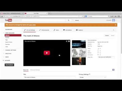 You can make your videos private and share private videos on youtube only with certain people that you choose and invite to view your 4. YouTube Sharing private videos via email - YouTube