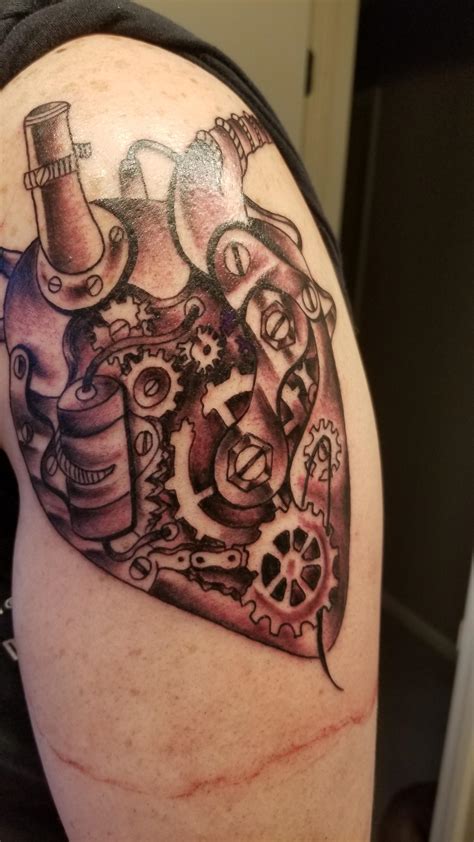 110 e florence blvd suite 2, casa grande (az), 85008, united states. Mechanical heart on my arm. Art done by my friends Kaycie ...