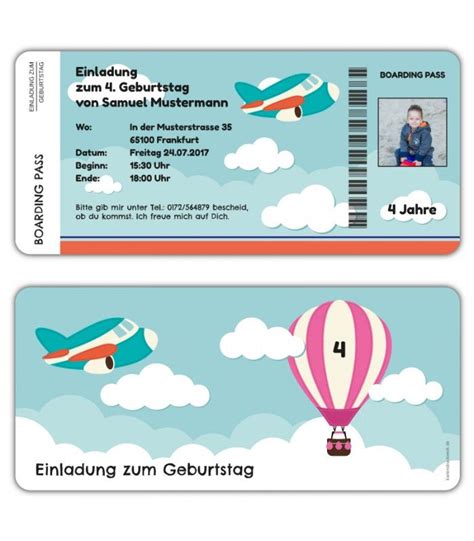 Begin jouw reis bij ons. Einladungskarten-Kindergeburtstag-als-Flugticket-Boarding ...