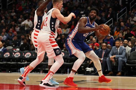 Portland trail blazers forward carmelo anthony hits a shot over 76ers forward tobias. Sixers vs. Wizards: 3 things I'd like to see