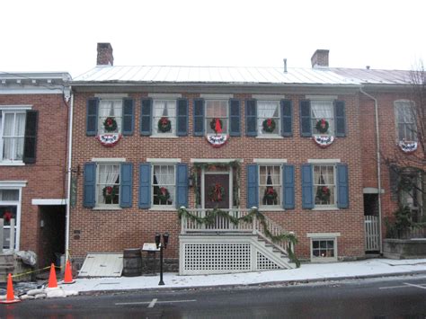 Maybe you would like to learn more about one of these? Christmas Decorations on the Schriver House | Gettysburg Daily