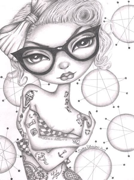 The coloring pages can be free printable with white and black pictures, drawings. Betty - Canvas Giclee | Drawings, Big eyes art, Art