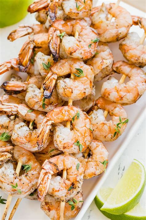 Put the shrimp over the hot side, and the exposed. Cold Shrimp Skewer Appetizers / Margarita Grilled Shrimp ...