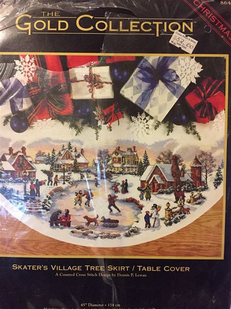 Have you chosen to make a. Dimensions Skater's Village Christmas Tree Skirt/Table ...