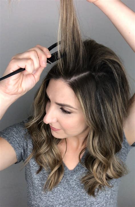 If you put in a lot massage the spray into your roots at the crown until you reach about an inch from the back of your. 7-Step Tutorial on How to Tease Hair and Get Volume at the ...