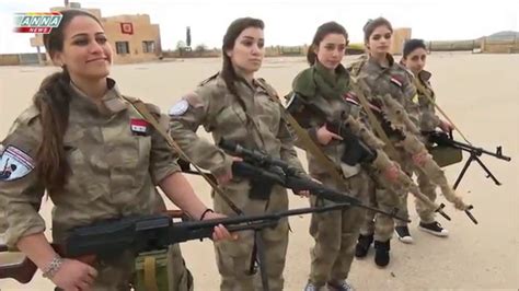 Aleppo, syria — the women of eastern aleppo were rarely visible before the war, but now they shape the bitter peace. Syrian Women fighting for their fatherland Syria in Al ...