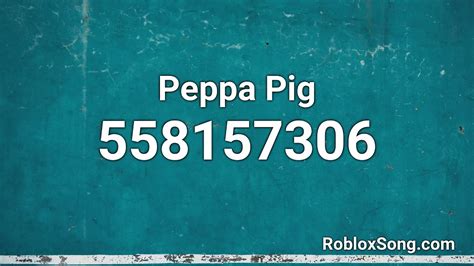 Just copy and play it in your roblox game. Peppa Pig Roblox ID - Roblox Music Code - YouTube