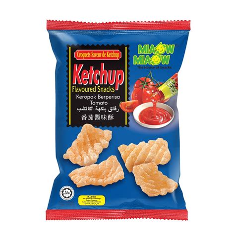 Reviews of 15 snacks from miaow miaow food products sdn. Miaow Miaow - Ketchup Flavoured Snack