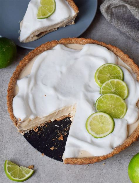 Whisk in the coconut milk and sugar, then bring to a simmer. This vegan key lime pie is a delicious, light and tangy ...