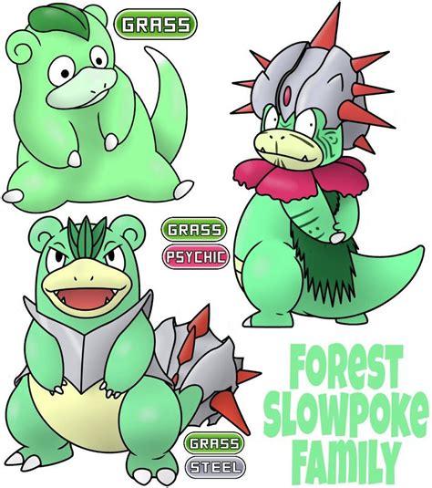 To evolve a galarian slowpoke into a galarian slowbro you need to have 50 slowpoke. Slowpoke Family by ajkent14z | Pokemon breeds, Pokémon ...