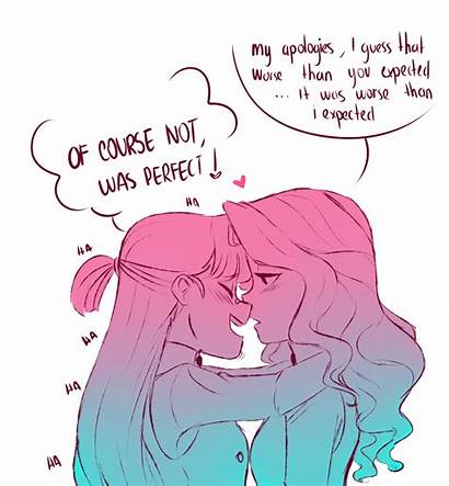 Academia Diana Kiss Lesbian Comic Witch Yuri