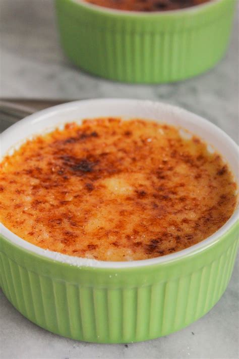 When the cream mixture reaches a simmer, remove the vanilla bean and slowly add ½ cup of the hot cream to the egg mixture, whisking the entire time. Vanilla Cardamom Crème Brûlée | Creme brulee, Creme, My ...