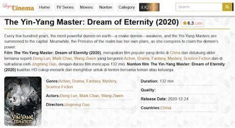 The two partnered as a team and solved. Download Sub Indo The Yin-Yang Master: Dream Of EternityFilm Tahun 2020 - Affliction 2021 WEB-DL ...