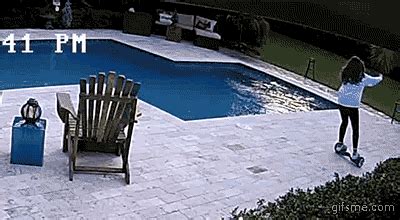 #astronaut #fail #failure #epic fail #epic fail gif #fool #dumb #dumbass #funny #funny animation gif #funny gif. fail girl dives pool hoverboard rescue save hilarious rofl ...