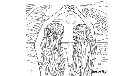 Coloring page bestie people coloring pages cute tremendous image. 10 Best Free Printable BFF Coloring Pages for Kids and Adults