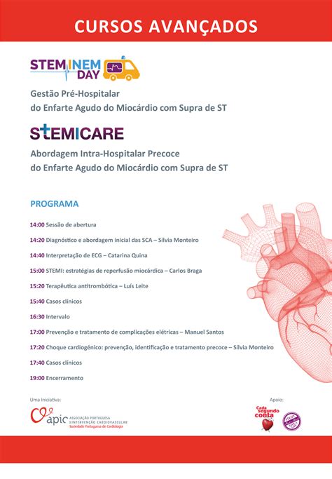 Para combater o enfarte do miocardio. Curso avançado prepara profissionais de saúde para o ...