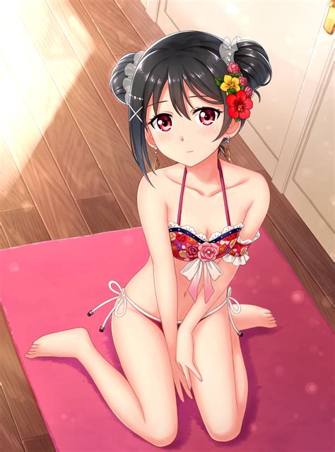 Trying to find ecchi anime? Wallpaper : anime girls, Yazawa Nico, short hair, bikini ...