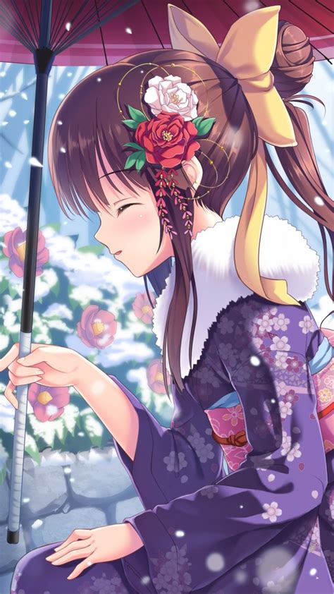 Easy paint tool sai 2 tools: Wallpaper anime, girl, beauty, winter, rabbits, snow, 4k ...