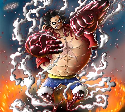Fanarts one pice luffy gear 4 : 43+ Gear 4 Snake Man Gear 4 Fond D Ecran One Piece Luffy