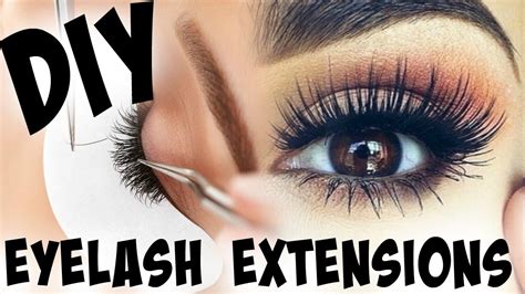 Diy eyelash extensions are a great way to save money when it's tight. DIY EYELASH EXTENSIONS at HOME! - YouTube