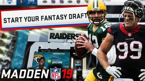 I've been playing madden since madden 08 and i love nothing more than sitting down to do a fantasy draft by myself or with friends. Madden 19 Fantasy Draft! Madden 19 Connected Franchise Draft - YouTube