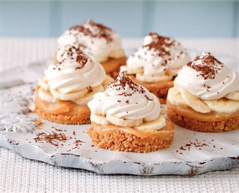 An excellent cook book with easy to cook recipes. Mary Berry food special: Mini banoffee pies | Banoffee ...