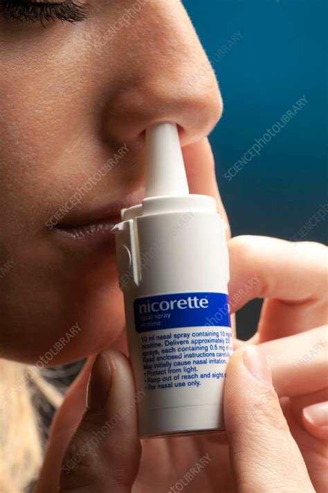 Check spelling or type a new query. Nicotine nasal spray - Stock Image - C013/9846 - Science ...