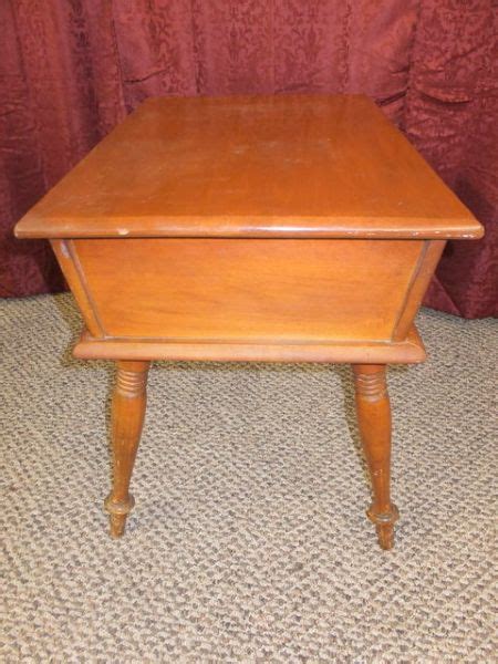 Mersman made table in the early to mid 19th century. Lot Detail - VINTAGE WOOD SIDE TABLE BY MERSMAN