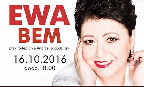 Miała dwóch braci, aleksandra i jarosława. Ewa Bem, Andrzej Jagodziński w Zielonej Górze - 16.10.2016 ...