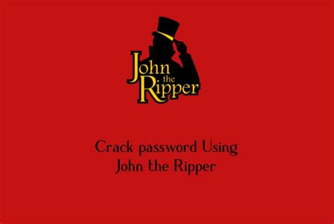 Buy i could not run successfully cause i dont know what i will select to. How to install John the Ripper in Linux and crack password