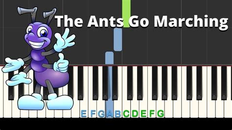 Maybe you would like to learn more about one of these? The Ants Go Marching: easy piano tutorial in 2020 | Piano ...