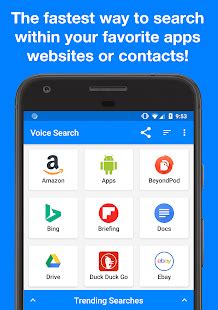 Google voice search is a function that allows users to search the web using google through spoken voice commands rather than typing. Voice Search - Apps on Google Play