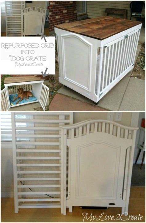 The crate we got is pretty big, as tall as a dinner table, as as we anticipate that being her bed room to roam a little and chill. 20 Easy DIY Dog Beds and Crates That Let You Pamper Your ...