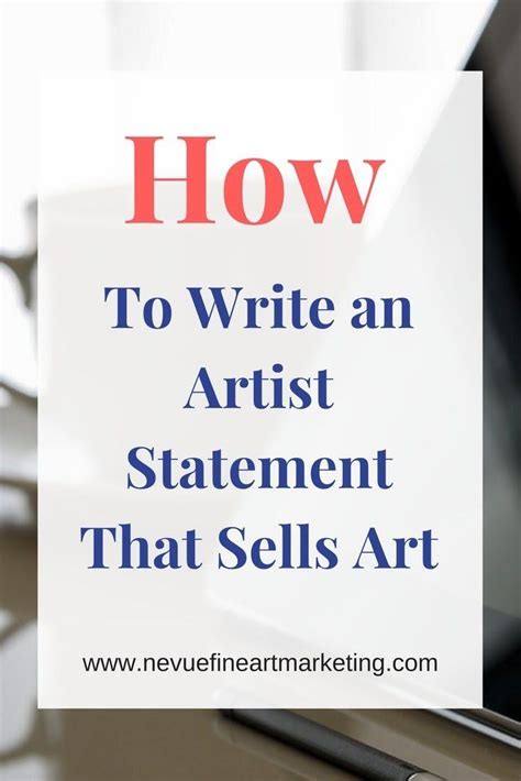 Writing an artist statement should ideally be natural and free flowing because essentially, you are expressing your own story. How to Write an Artist Statement That Sells Art | Artist ...
