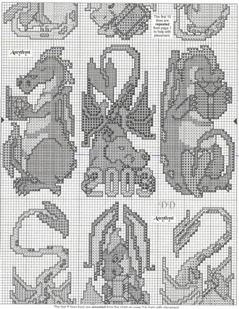 This pdf counted cross stitch pattern is available for instant download. Gallery.ru / Фото #2 - DD69 Gemstone Dragons - mornela ...