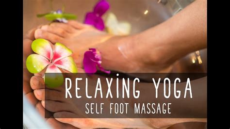 We introduce how to massage in japan. Relaxing yoga, self foot massage - YouTube