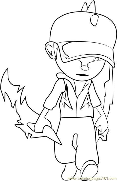 Maybe you would like to learn more about one of these? BoBoiBoy Lightning Coloring Page for Kids - Free BoBoiBoy ...