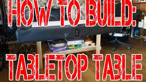 It sits on a ridge that is cut out of the inside of the rail. Game Night Table Top Gaming Table Build How To - YouTube