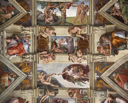 Located on the ceiling of the sistine chapel in vatican city, rome. Sistine Chapel - Sistine Chapel Ceiling - History of the ...