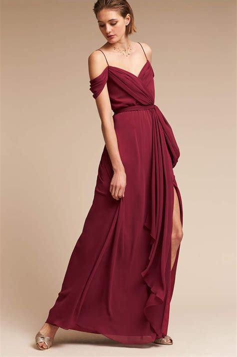 Viele angehende bräute schauen sich direkt nach der verlobung nach ihrem brautkleid um, denn. Kane Dress Bordeaux Marsala Wedding / Bridesmaid Dresses # ...