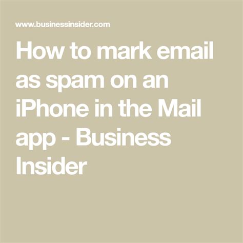 How to block spammy text messages on an iphone? How to mark email as spam on an iPhone in the Mail app ...