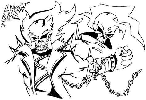 Leave it to them for making it a spine chilling coloring experience this halloween. Ghost Rider Coloring Page - Coloring Home